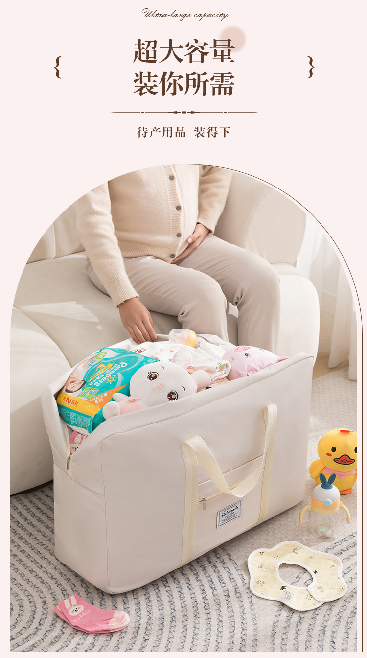Folding cotton quilt storage bags, moving storage bags, short-distance luggage bags, handbags, large-capacity waterproof large travel bags pic 10