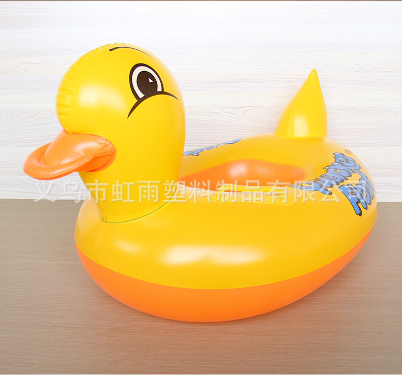 夏季批发黄鸭儿童游泳圈 加厚动物游泳坐圈座圈PVC鸭子游泳圈混批详情16