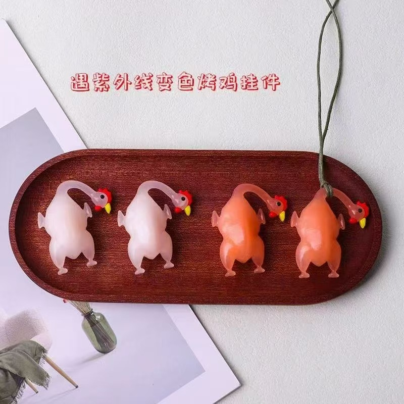 工厂直销车载变色烤鸡烤肉烤猪挂件汽车挂饰创意挂饰网红可爱详情5