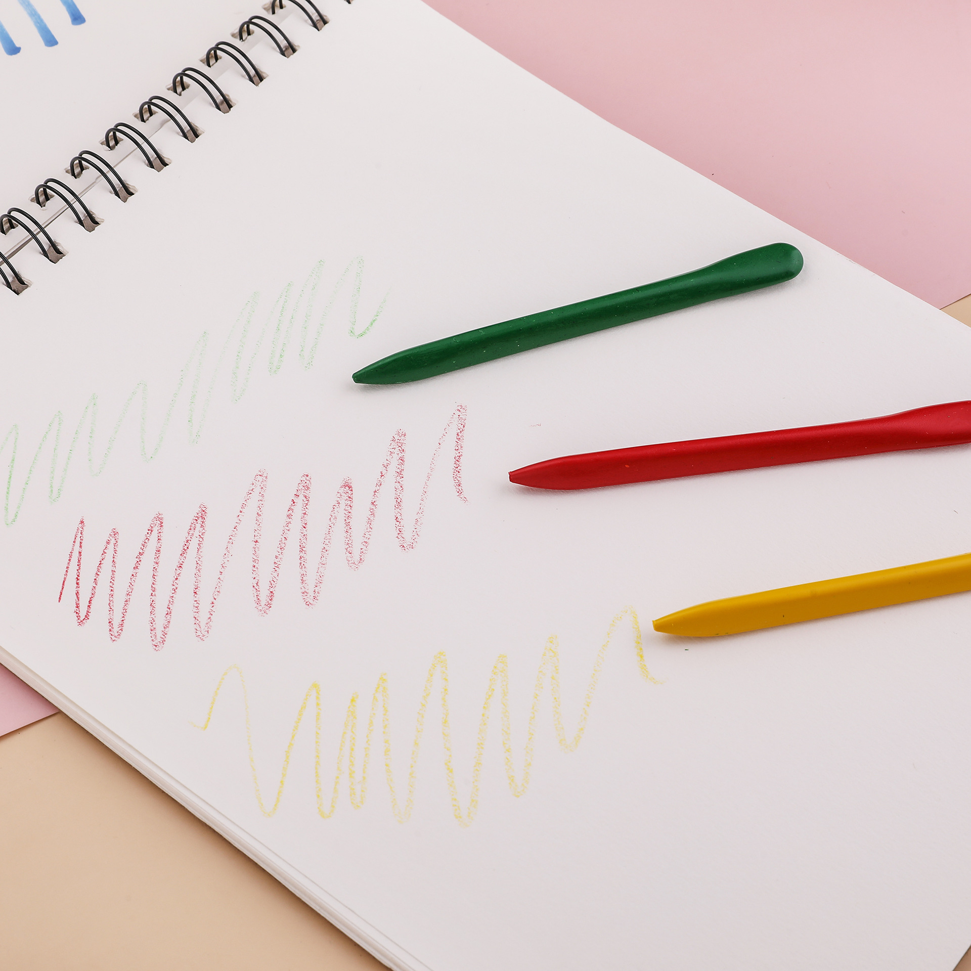 先锋蜡笔桶装水洗不脏手蜡笔儿童美术绘画手工作业宝宝涂色彩笔详情7