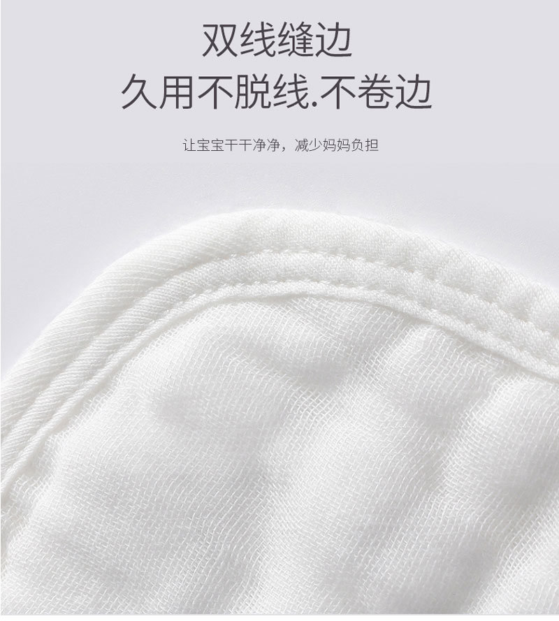 婴儿口水巾夏季防水纯棉新生儿U型围嘴四季薄防吐奶吸水宝宝围兜详情10