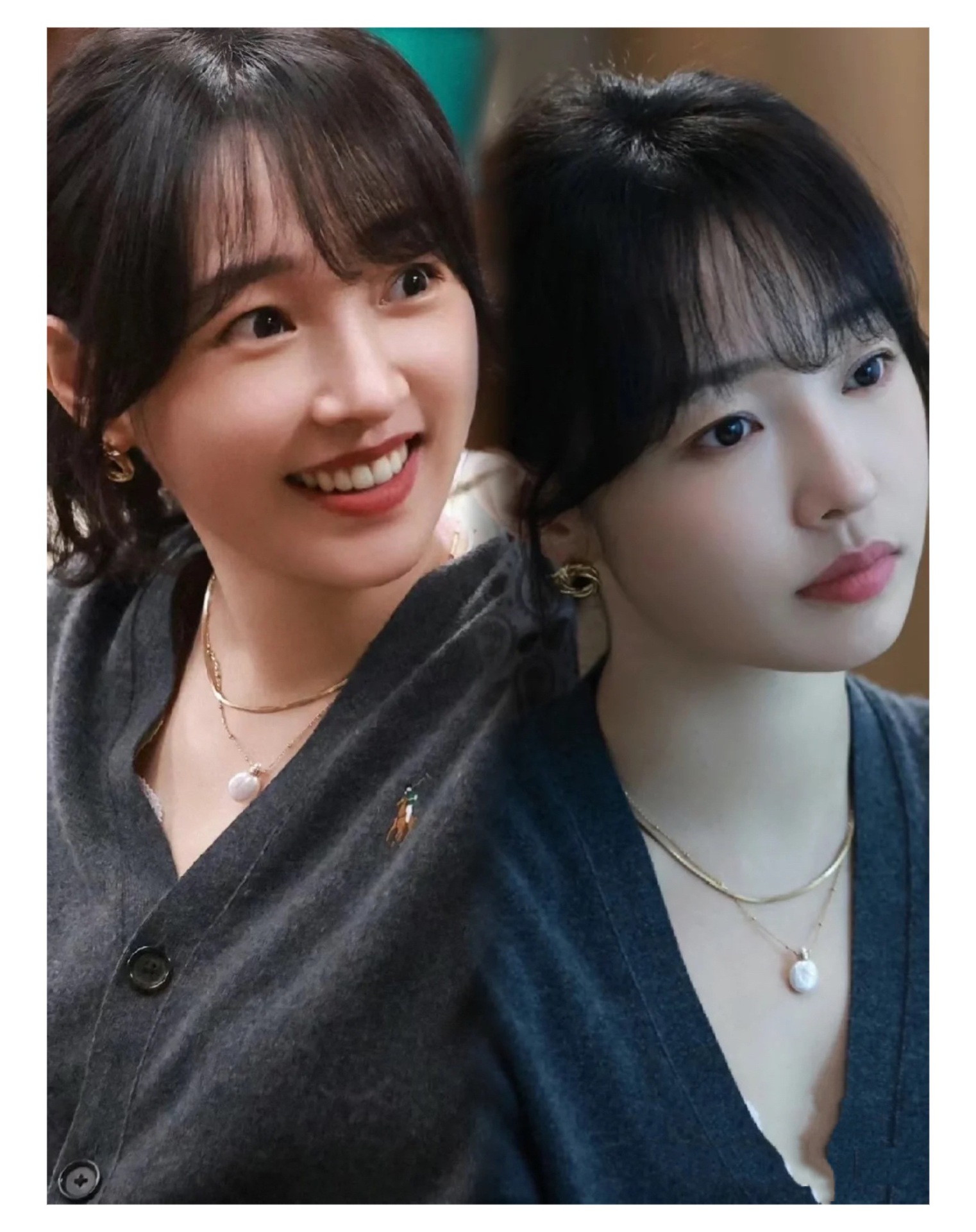 白百何李一桐巴洛克珍珠项链女叠戴蛇骨链设计高级感锁骨链详情2