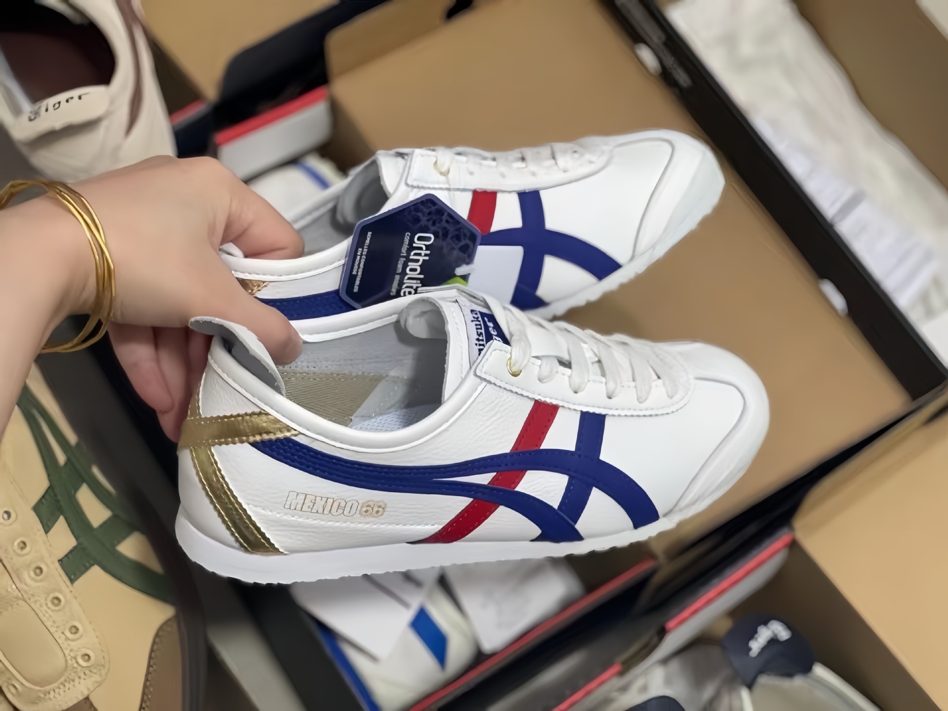 莆田鞋鬼冢虎亚瑟一脚蹬女鞋懒人德迅鞋tiger男鞋情侣运动鞋 纯原详情16