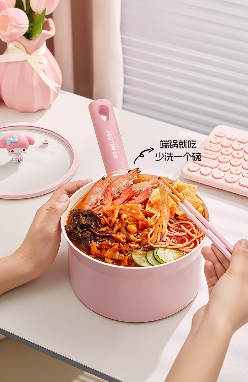 Sanrio multi-functional milk pot, non-stick pot, infant and baby special complementary food pot, soup pot, steaming and cooking integrated instant noodle pot pic 23