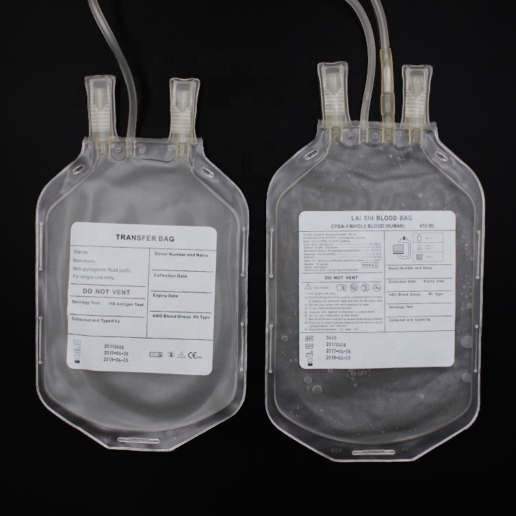 Cross-border exclusive disposable double blood transfusion bags 250/350/450ml medical sterilized blood transfer blood transfusion bags pic 14