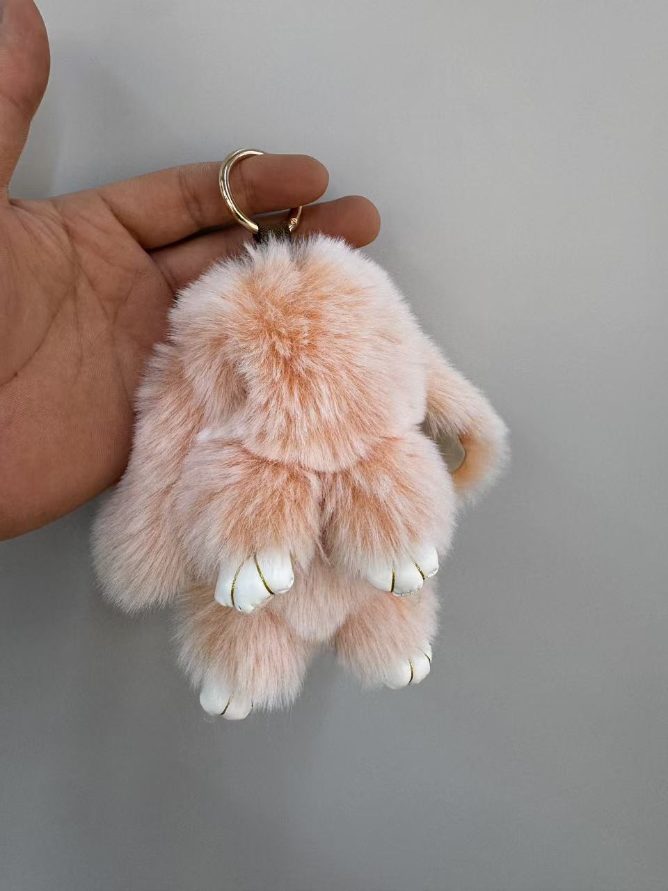 厂家批发仿獭兔毛装死兔挂件可爱小兔子包包手机车饰挂件萌兔饰品详情10