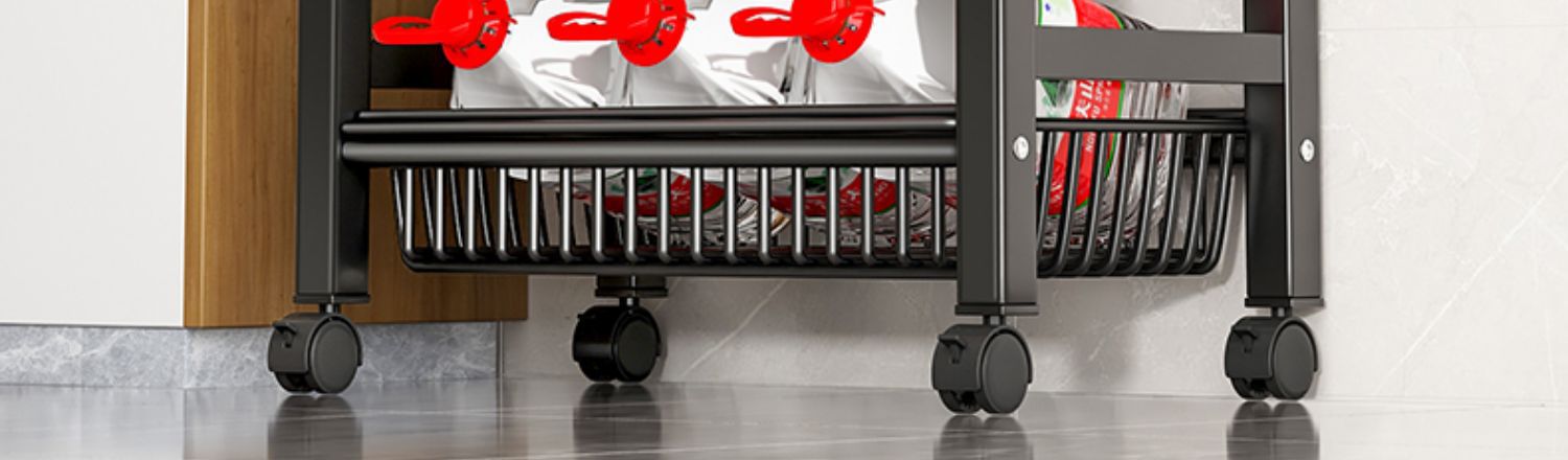 厨房置物架用具收纳菜篮子多功能家用零食储物架微波炉置物收纳架详情20