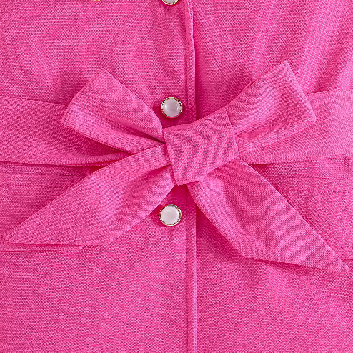 跨境专供—女童春秋装 时尚甜美风儿童套装 精致蕾丝袖西装两件套详情23