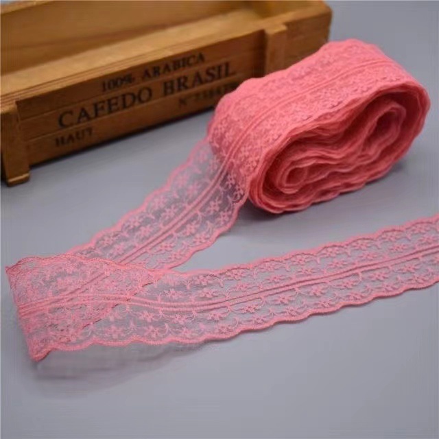 【40 Colors 】 Double-sided non-elastic lace trim, DIY clothing, curtains, sofa sewing, lace trim accessories, 4.5CM pic 29