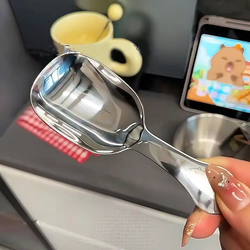 韩式不锈钢双耳燕麦碗大头勺套装 简约美观牛奶沙拉早餐碗 罐勺碗碟盘一应俱全详情4