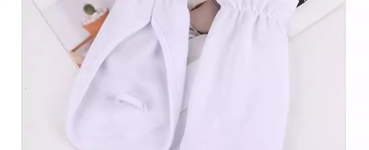 防晒手套女士开车专用夏季薄款短款骑电动车遮阳冰丝露指遮手背白详情11