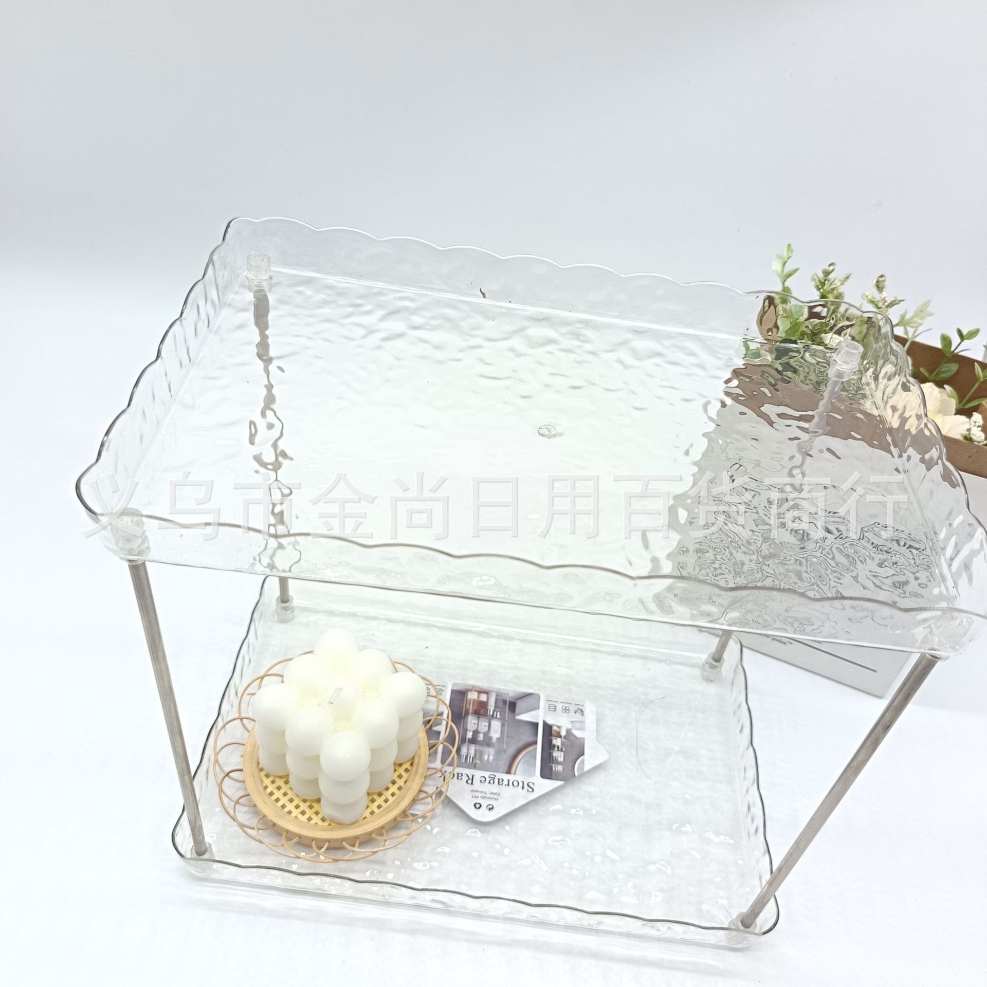 Ins-style desktop storage rack, bar counter, tea room, bathroom storage rack, multi-layer desk, cosmetics and sundries organization rack pic 8