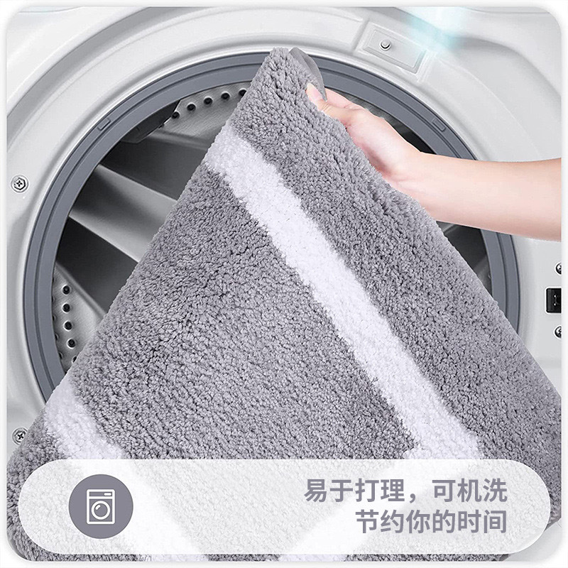 Factory direct sales, export wholesale, cross-border home floor MATS, door MATS, absorbent bathroom, thickened bathroom anti-slip MATS pic 5