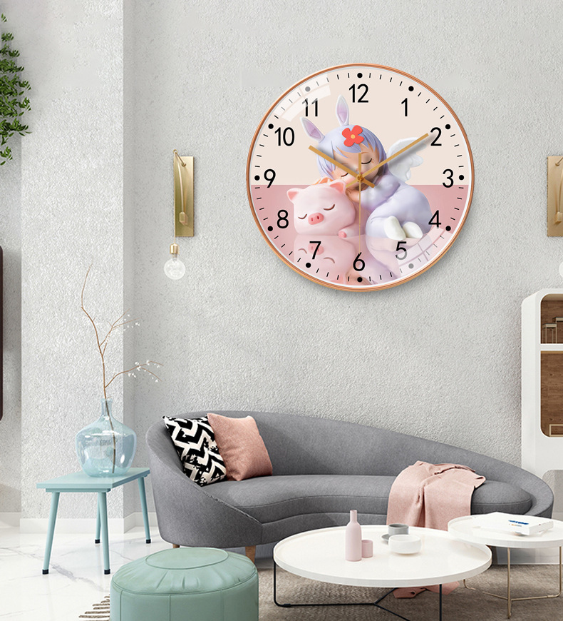 12-inch 30cm home living room wall clock, modern, simple, individual and creative wall-mounted silent clock wholesale pic 15