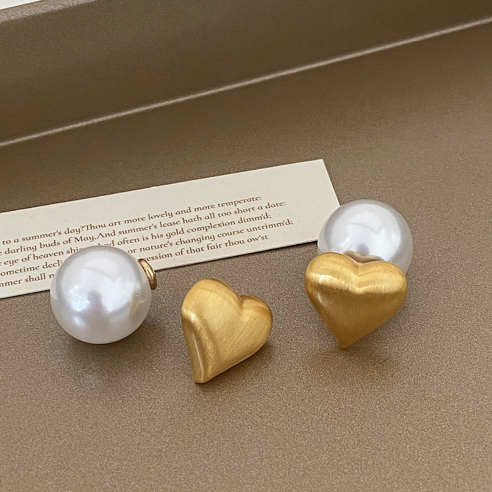 European and American fashion ins earrings, cold style brushed metal stud earrings, high-end retro individual ear buckles, simple earrings pic 18