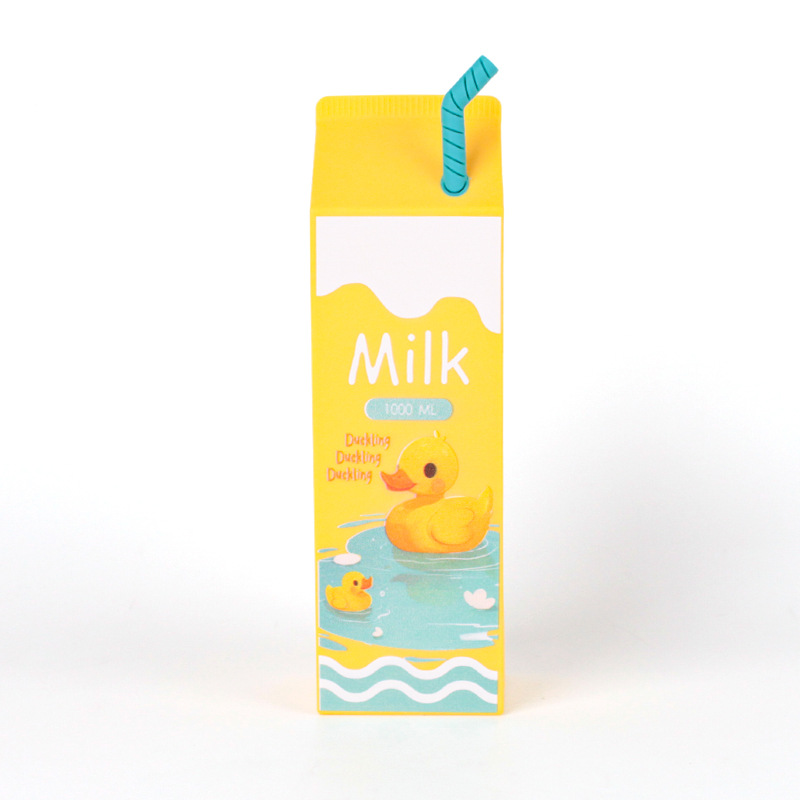 创意高颜值简约牛奶零食卡通笔袋大容量便携小学生文具盒收纳袋详情11