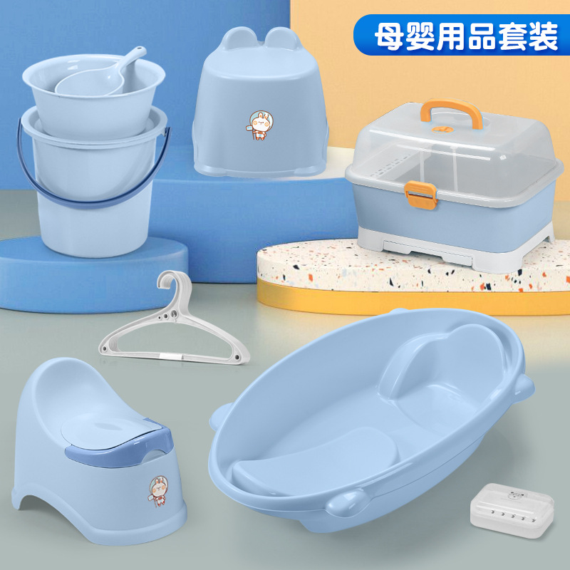 泡澡浴桶儿童浴盆套装新生儿沐浴洗澡婴儿宝宝洗澡盆塑料脸盆跨境详情6