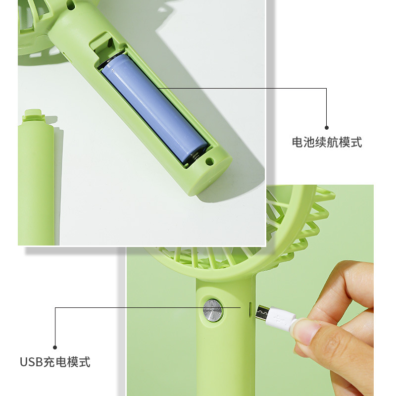 Wholesale usb small fan charging model gift Portable desktop bedside pocket mini 2025 new model handheld fan pic 37