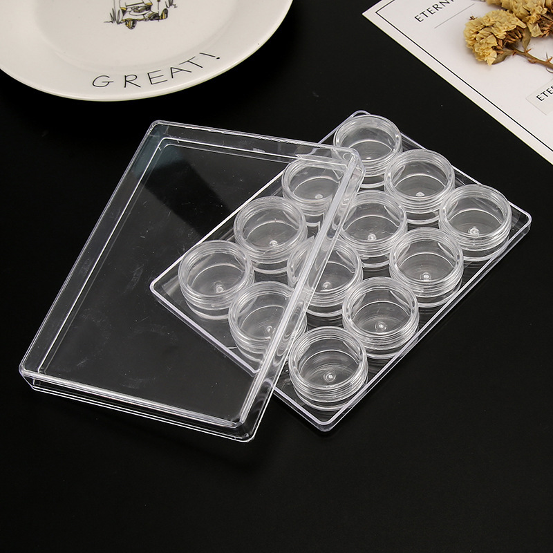 15-compartment transparent plastic box/decorative storage box inserts can be assembled with DIY handmade jewelry accessory materials pic 9