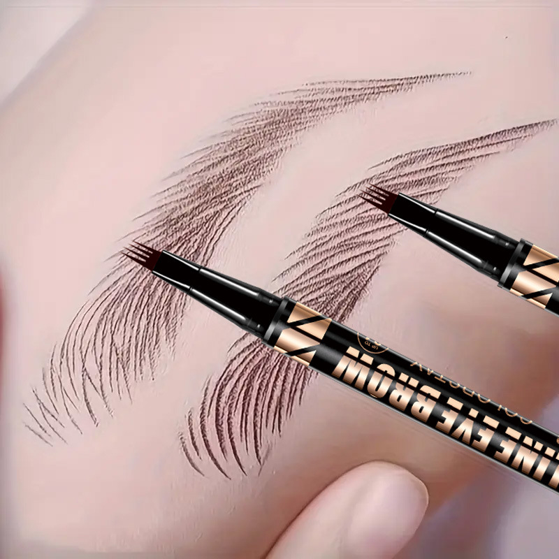 【 Cross-border Exclusive 】QICIY four-fork Eyebrow pencils are waterproof and do not smudge easily. Wholesale of eyebrow pencils, eye makeup, and other cosmetics pic 12