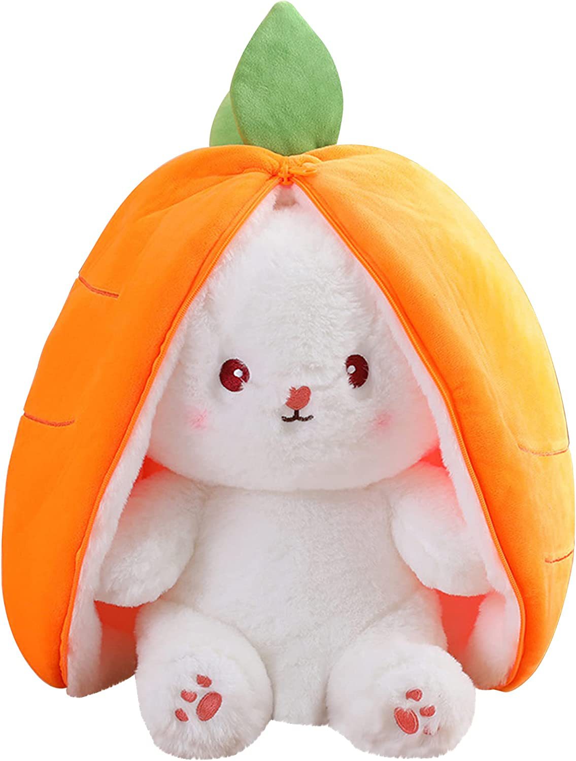 网红可爱草莓兔胡萝卜毛绒公仔 变身玩偶毛绒玩具公仔抱枕现货批详情3