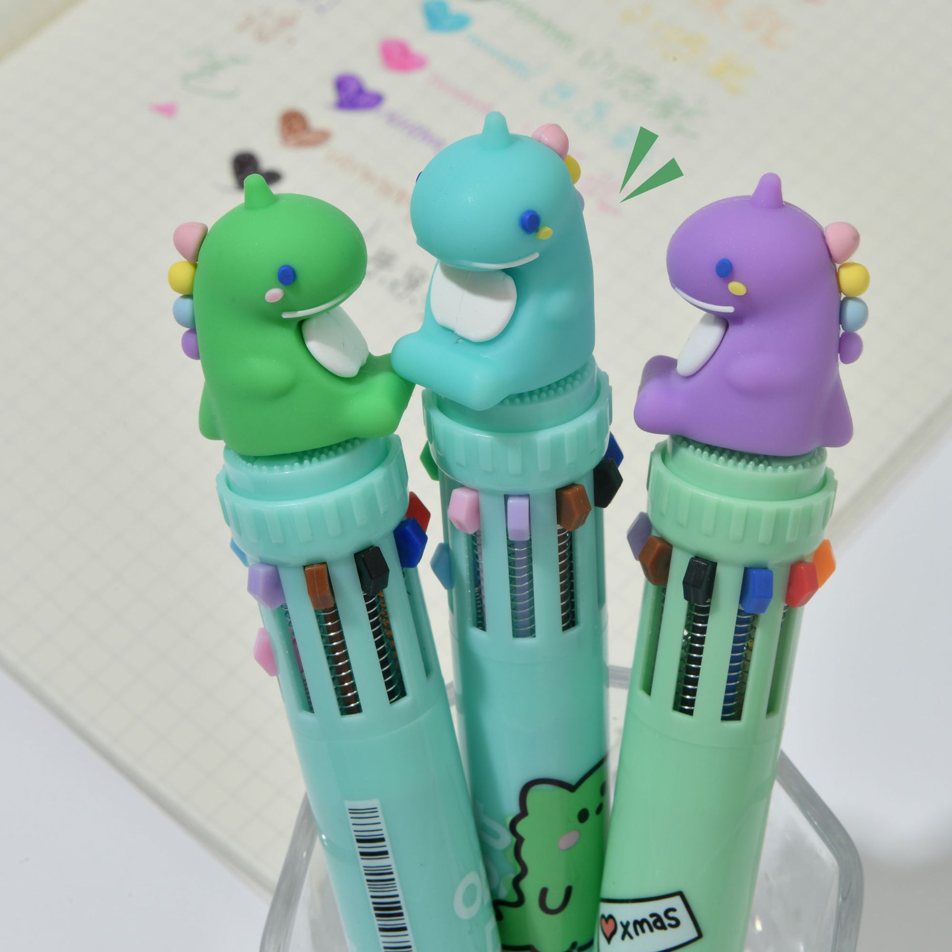 Chenxi cartoon-shaped notebook, ten-color ballpoint pen, multi-color pen, and colorful stationery for primary and secondary school students pic 5