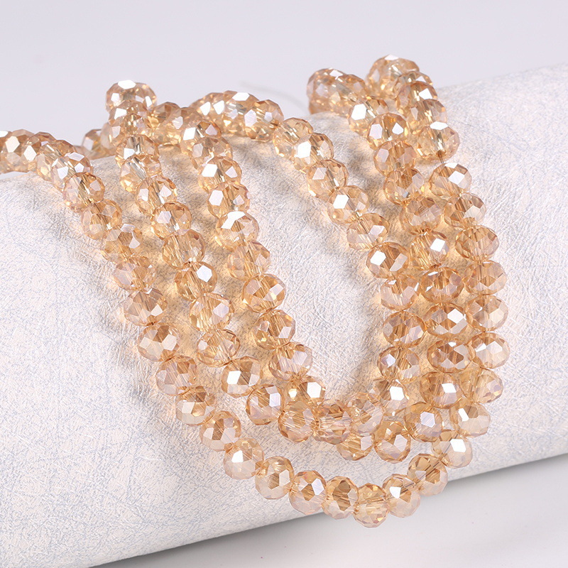 水晶玻璃切面扁珠玻璃珠彩色车轮散珠发饰箱包鞋服饰配件水晶扁珠详情4