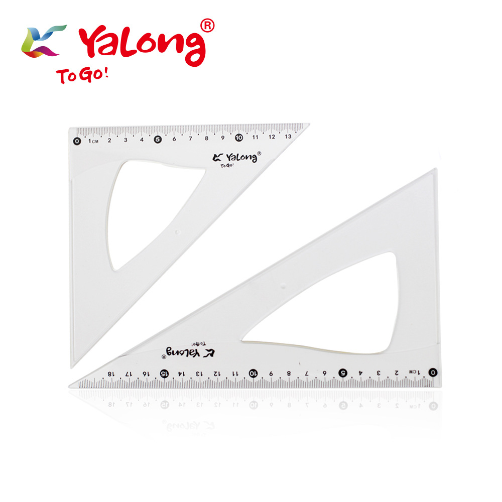 YL33003 Wholesale student math and geometry set Stationery Ruler Set Square Set Protractor pic 5