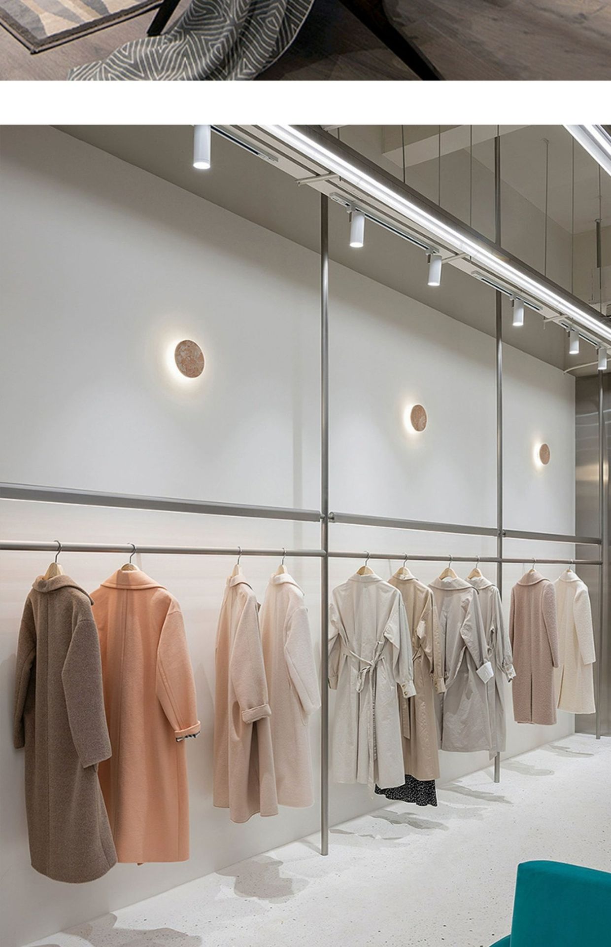 轨道灯cob聚光背景墙射灯服装店led店铺商用明装家用导轨式射灯详情14