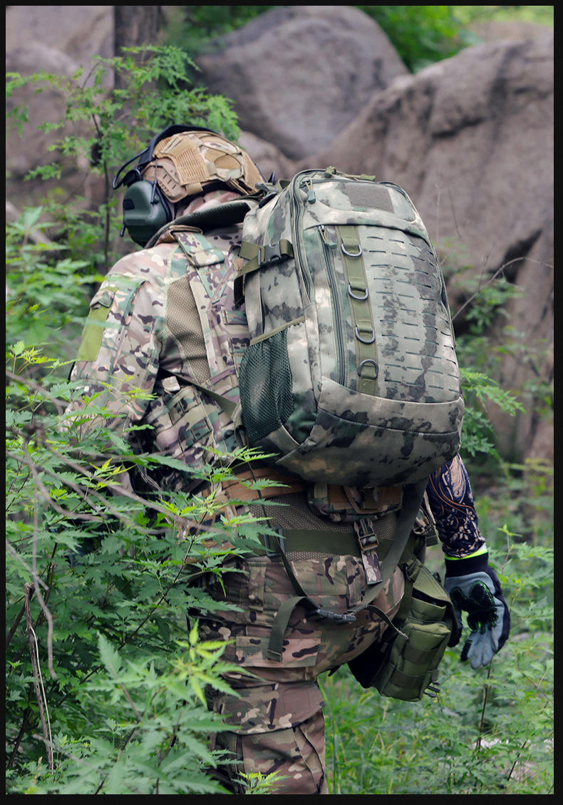 跨境工厂户外多功能战术防水背包特战应急徒步旅行登山迷彩双肩详情30