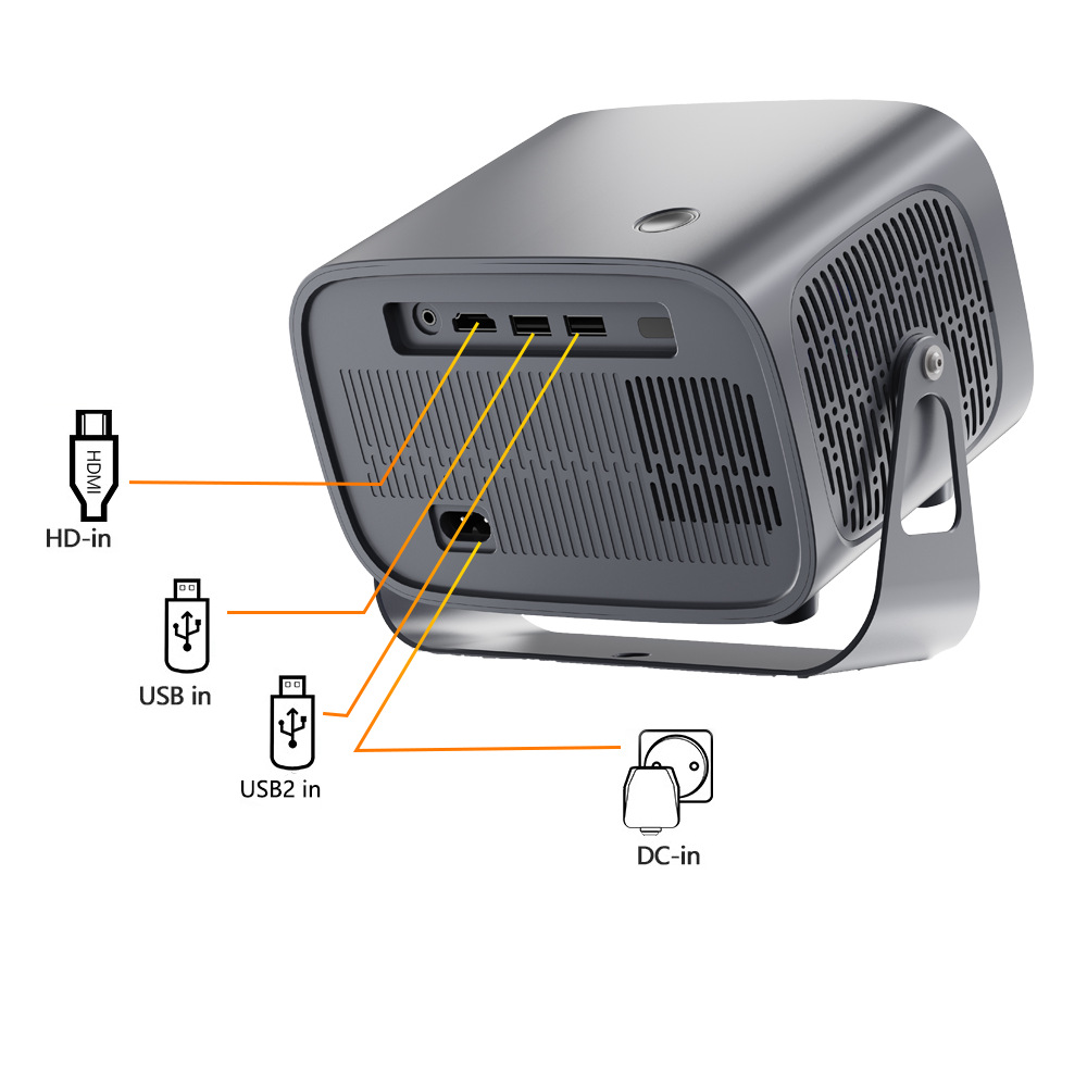 跨境新款自动对焦A10投影仪家用便携4K高清WiFi安卓智能投影批发详情9