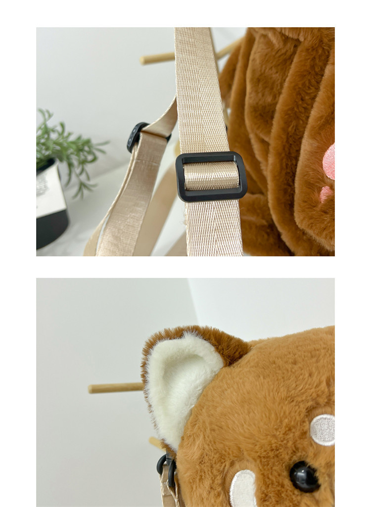 Little Panda Papa Bag Plush toy crossbody Bag 2024 New style personalized backpack for Girls, Cute and soft backpack pic 9