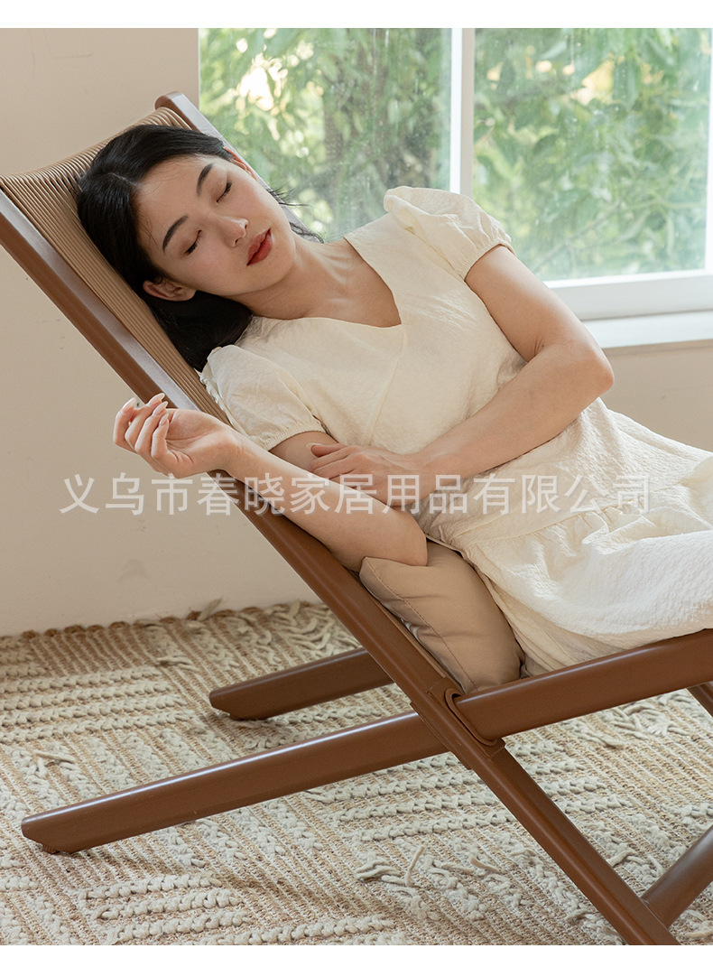 云栖户外阳台庭院客厅家用创意休闲躺椅 折叠桌椅 靠背藤椅 批发 折叠椅 舒适度极高的休闲椅子详情11