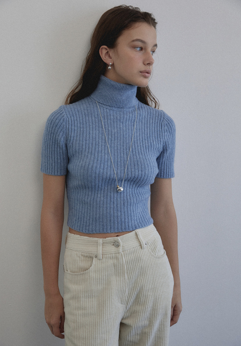 ins小众设计金银撞色小珠子项链女铜镀18k金冷淡风简约休闲毛衣链详情2