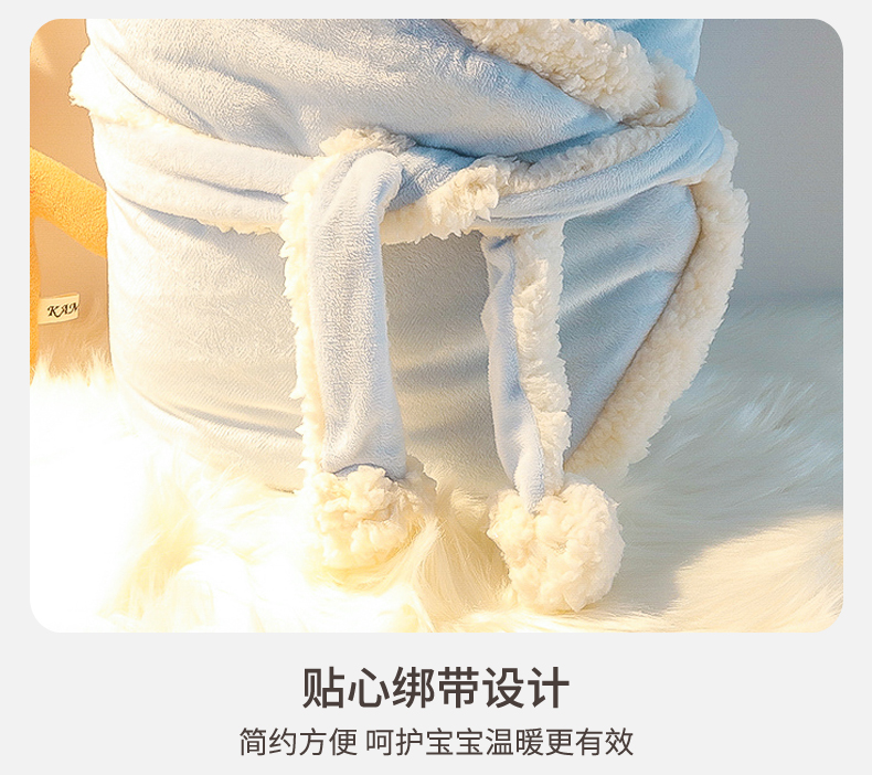 包被婴儿初生秋冬加厚新生儿抱被冬加厚外出保暖宝宝防惊跳襁雁冰详情11