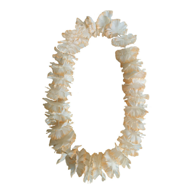 厂家批发纯色彩色夏威夷大康乃馨花环跨境货源源头厂家现货供应详情7