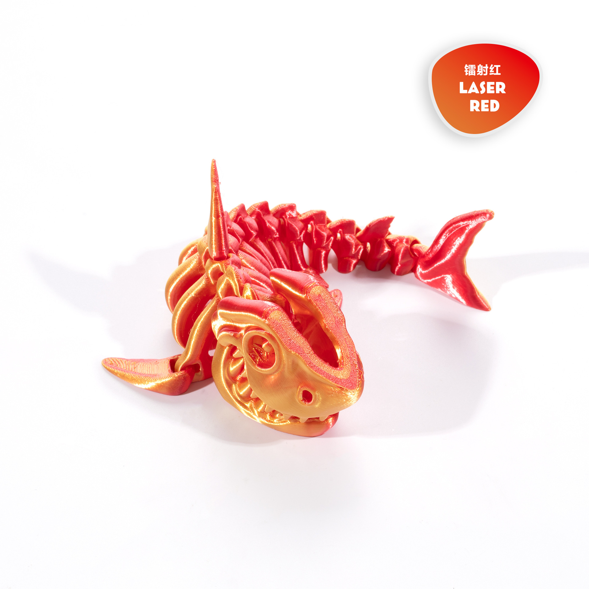 3D printed cross-border shark bone figurines, flexible and free skeleton, trendy toys, creative gifts, and creative figurines for street vending pic 7
