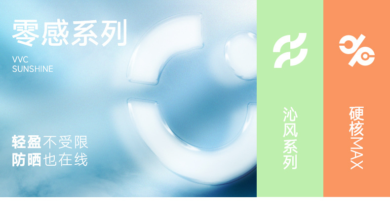 VVC零感系列胭脂护眼口罩防晒简约时尚防紫外美肤透气VGK4S253详情1