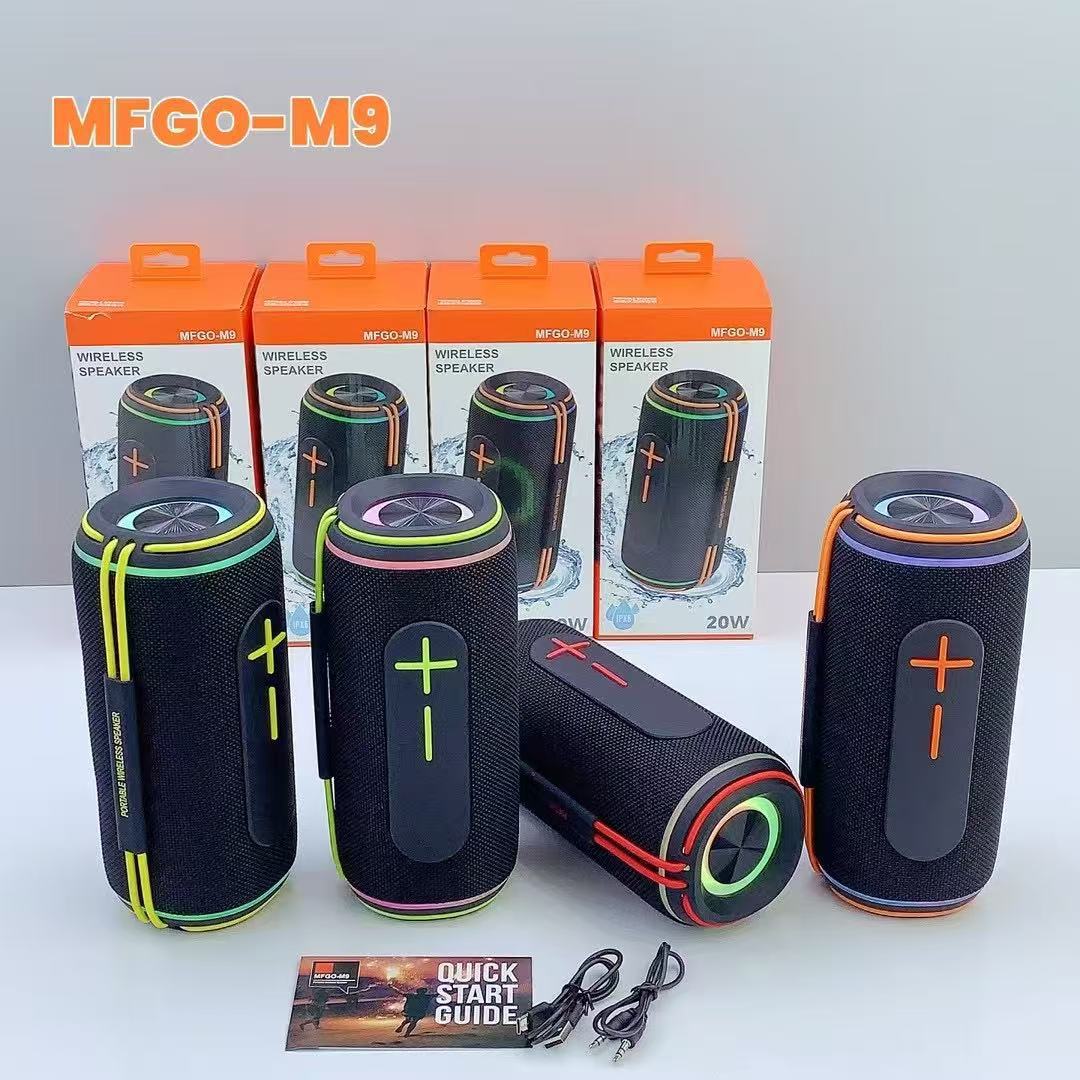 新款M9重低音无线蓝牙音箱TWS互联立体声大功率双喇叭低音炮音响详情4