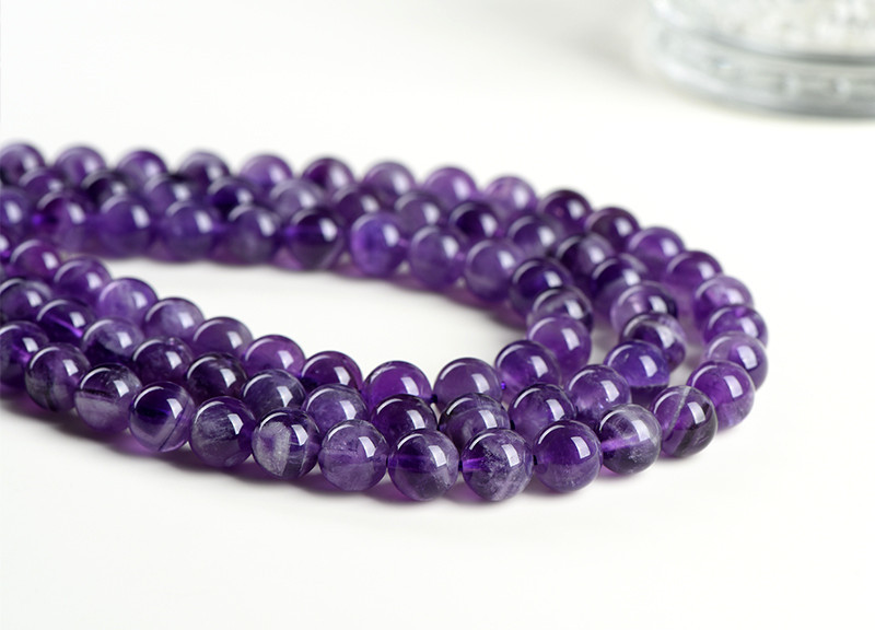 Jiuya Crystal Natural Dreamy Amethyst loose Beads DIY handcrafted bead matching and strumming amethyst semi-finished products pic 8