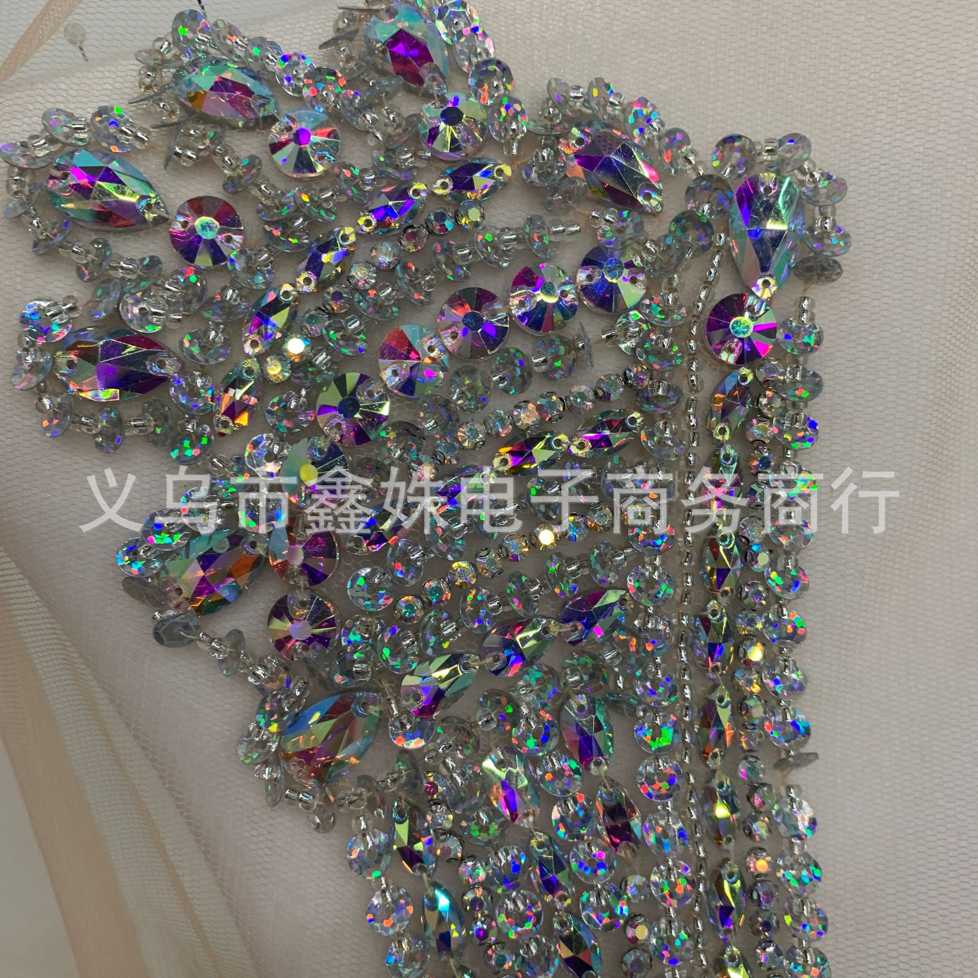 Sexy deep V-neck shining 2023 autumn new style banquet elegant heavy industry wedding dress accessories pic 10