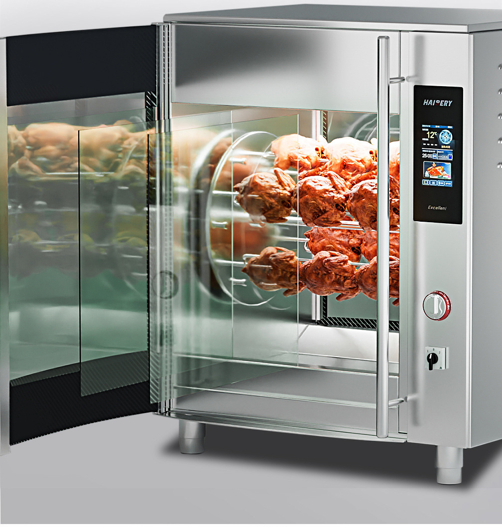 Commercial multi-functional chicken roasting oven, fully automatic hot air circulation, integrated oven for roast duck and pork belly, catering equipment pic 17