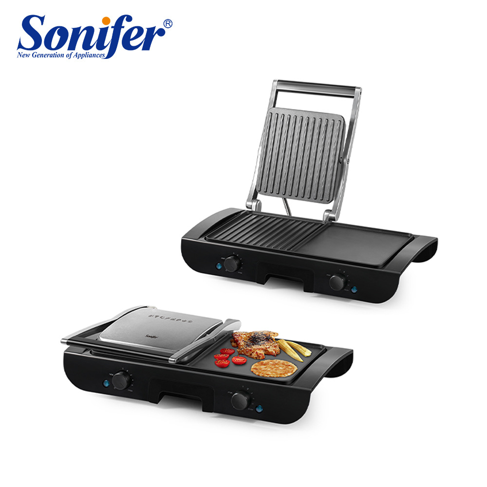 Sonifer Home two-in-one grilling machine, non-stick plate electric grill, Grilling machine SF-6132 pic 1