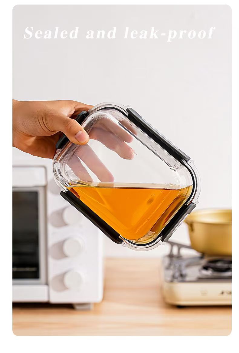 跨境保鲜碗加热透明保鲜盒盒食品级长方形高硼硅玻璃饭盒亚马逊详情16