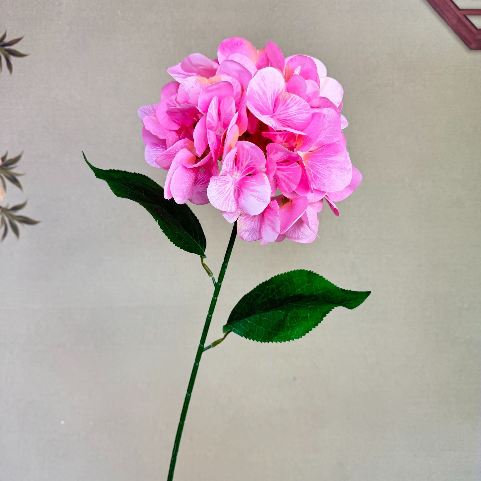 大单只丝印布绣球婚庆仿真花艺家居装饰假花绣球花仿真花束批发详情16