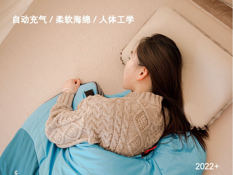 户外野营充气枕头TPU超柔软自动充气高回弹海绵充气枕头便携式详情11