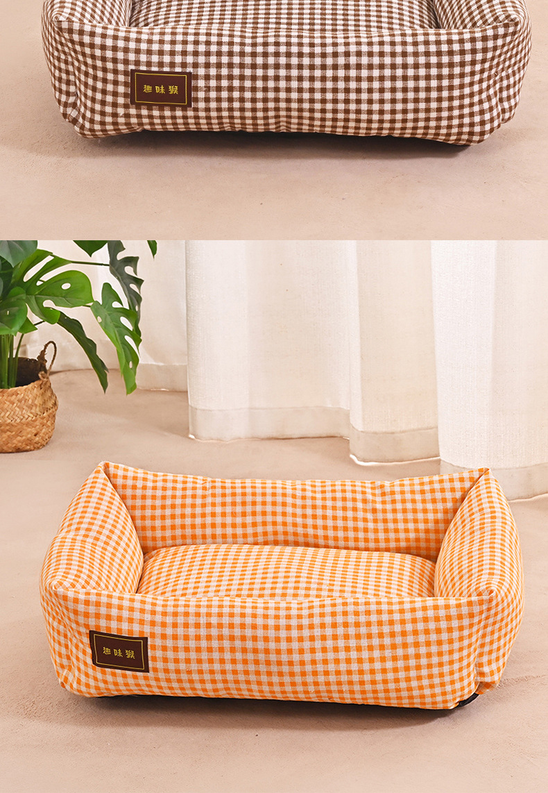 工厂批发狗窝四季通用狗床小型犬比熊狗垫子可拆洗猫咪沙发窝猫窝详情11