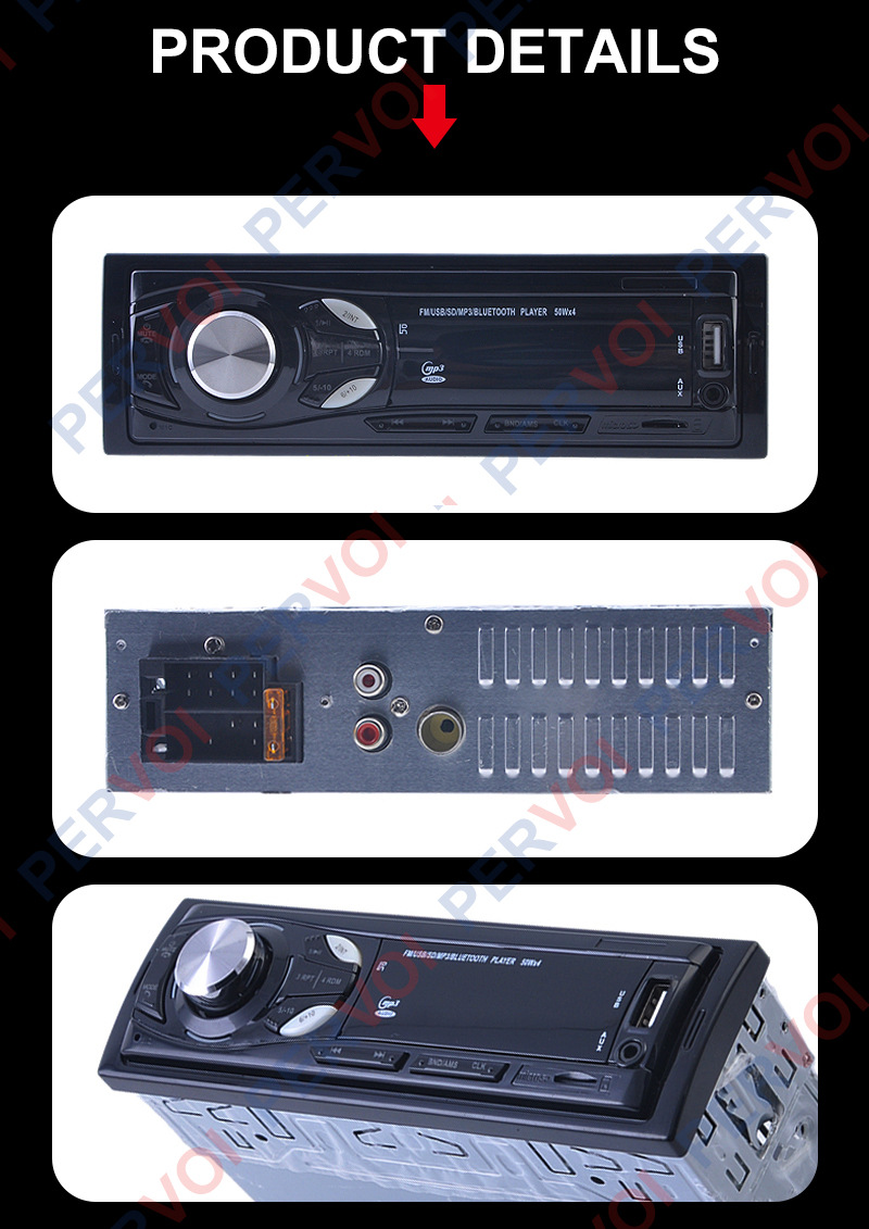 Новый световой AUX с bluetooth MP3 с карточкой TF-карта 12V с центральным управлением карт большой мощности pic 3