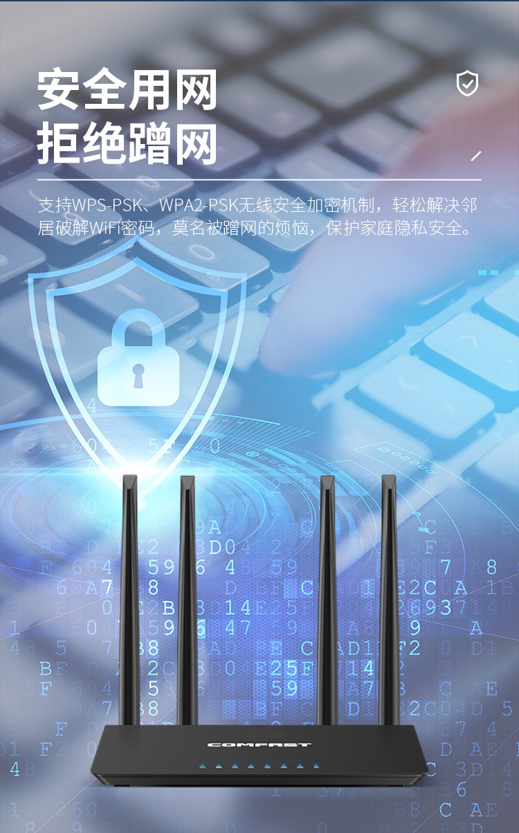 COMFASTWR619ACv2无线路由千兆5G双频1200M家用路由器WiFi路由器详情12