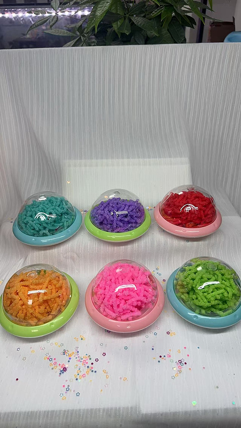 儿童太空沙玩具安全无毒四季雪玩具灵动毛毛虫玩具组合厂家批发详情3